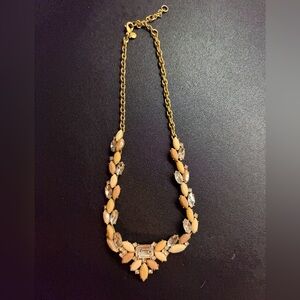 J. Crew Elegant Gold and Cream Necklace